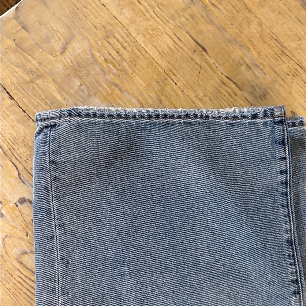 Oliver Logan Parker Mid-Rise Straight Leg Jeans - Light Blue - Picture 12 of 15